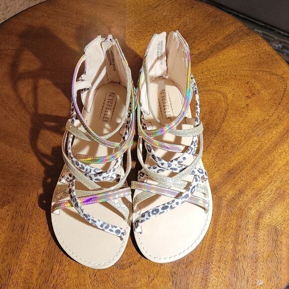 NEW SEYCHELLES ANTHROPOLOGIE BRAND KAMI BACK ZIPPER CLOSURE OPEN TOE SANDAL - Picture 3 of 14
